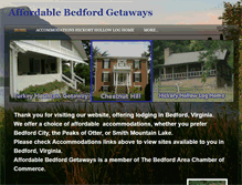 Tablet Screenshot of affordablebedfordgetaways.com